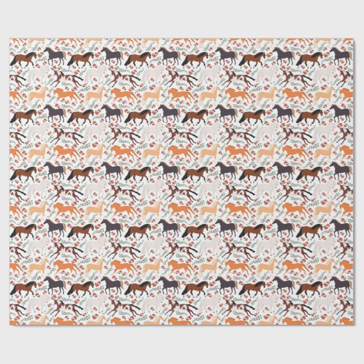 Paardenpakpapier Cadeaupapier (Vlak)