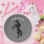 Paardenpapier Borden met aangepaste tekst Papieren Bordje (Feest)