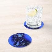 Paardenpapier Onderzetter loopt in blauw maanlicht (Insitu)