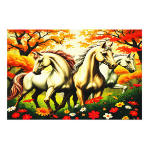 PAARDENPARADIJS FOTO AFDRUK