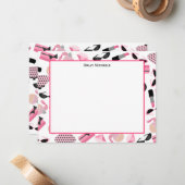 Paardenparfum- en lipstick-platte notities (Voorkant / Achterkant in situ)