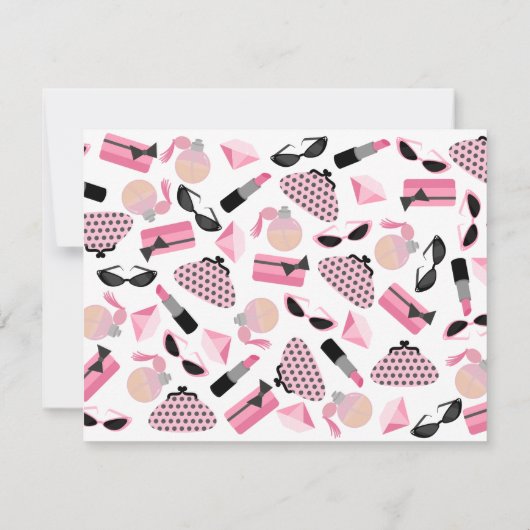 Paardenparfum- en lipstick-platte notities (Achterkant)