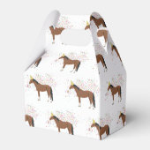 Paardenparkdieren met een partij bedankdoosjes (Achterkant)