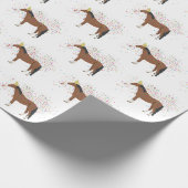 Paardenparkdieren met een partij cadeaupapier (Hoek)