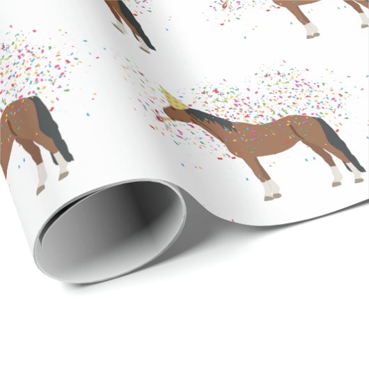 Paardenparkdieren met een partij cadeaupapier (Rol Hoek)