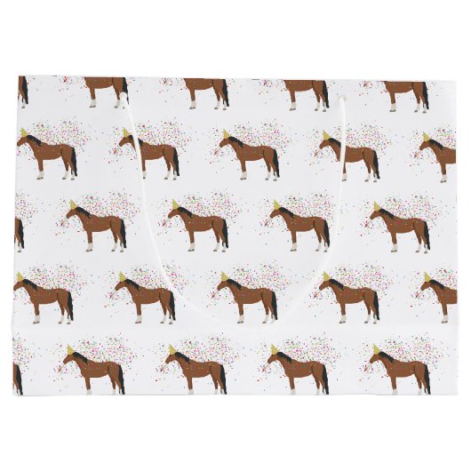 Paardenparkdieren met een partij groot cadeauzakje (Achterkant)