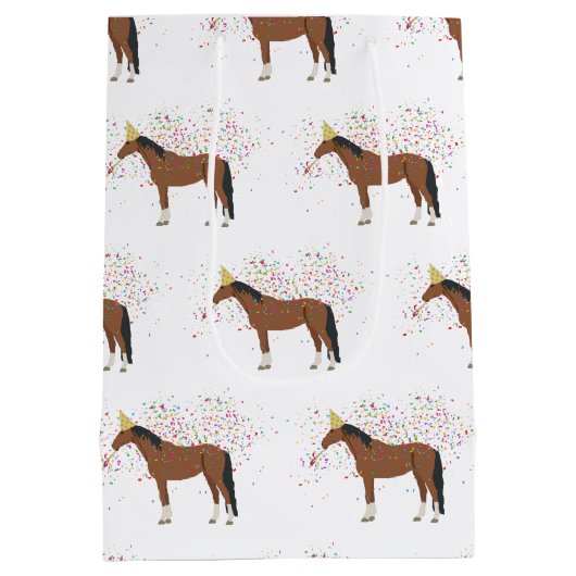 Paardenparkdieren met een partij medium cadeauzakje (Achterkant)