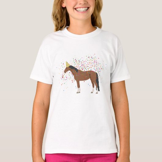 Paardenparkdieren met een partij t-shirt (Voorkant)