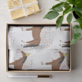 Paardenparkdieren met een partij tissuepapier (Geschenk)