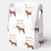 Paardenpartende landbouwhuisdieren Aangepaste naam Bedankdoosjes (Geopend)