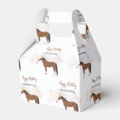 Paardenpartende landbouwhuisdieren Aangepaste naam Bedankdoosjes (Voorkant Zijde)