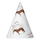 Paardenpartende landbouwhuisdieren Aangepaste naam Feesthoedjes (Links)