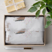 Paardenpartende landbouwhuisdieren Aangepaste naam Tissuepapier (Geschenk)