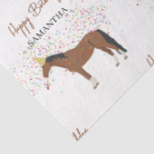 Paardenpartende landbouwhuisdieren Aangepaste naam Tissuepapier (Detail)