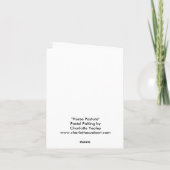 "Paardenpasta" Art Note Card Kaart (Achterkant)