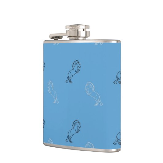 paardenpatroon heupfles (Links)