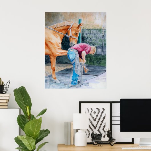 Paardenpedicure Poster (Thuiskantoor)