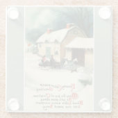  paardenpekelstaart glazen onderzetter (Achterkant)