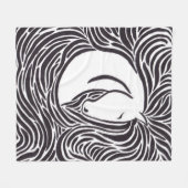 Paardenpenseel Fleece Deken (Voorkant (Horizontaal))