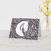 Paardenpenseel Kaart (Gele Bloem)