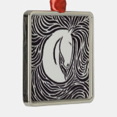 Paardenpenseel Metalen Ornament (Rechts)