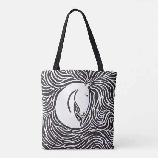 Paardenpenseel Tote Bag (Achterkant)