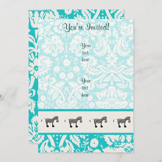 paardenpest; Groenblauw Kaart (Voorkant / Achterkant)