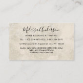 Paardenpest  Paarden Floral personaliseer Equestri Visitekaartje (Achterkant)