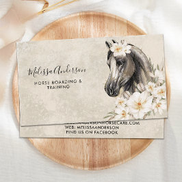 Paardenpest Paarden Floral personaliseer Equestri Visitekaartje