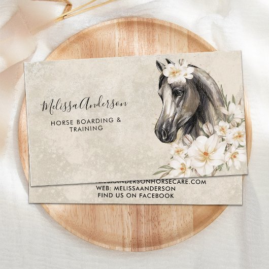 Paardenpest  Paarden Floral personaliseer Equestri Visitekaartje