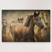 paardenpestpuzzel legpuzzel (Horizontaal)