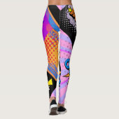 Paardenplank Comic Design Leggings (Achterkant)