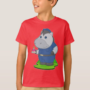 Paardenpolitie Verjaardagspolitie T-shirt