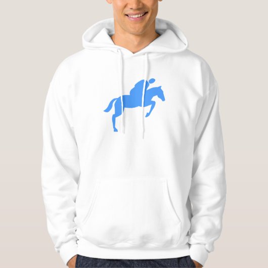 Paardenpompen - Baby Blue Hoodie (Voorkant)