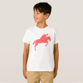 Paardenpompen - Tropisch roze T-shirt (Voorkant volledig)