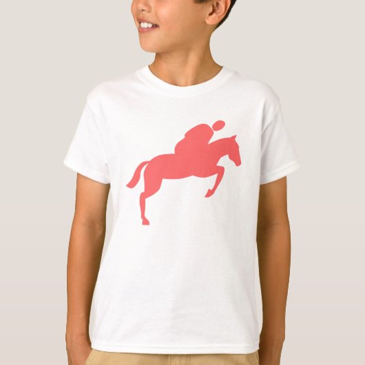 Paardenpompen - Tropisch roze T-shirt (Voorkant)