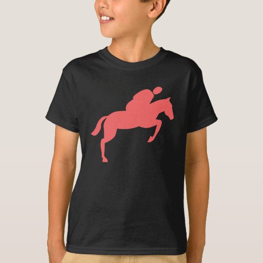 Paardenpompen - Tropisch roze T-shirt (Voorkant)