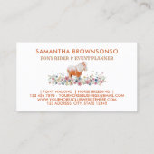 PaardenPony Ride Walk Breed Boerderij Visitekaartje (Achterkant)