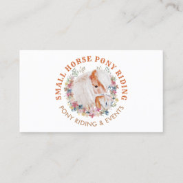 PaardenPony Ride Walk Breed Boerderij Visitekaartje