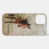 Paardenportret Aangepast paardendier Aangepast op Case-Mate iPhone Case (Achterkant (horizontaal))