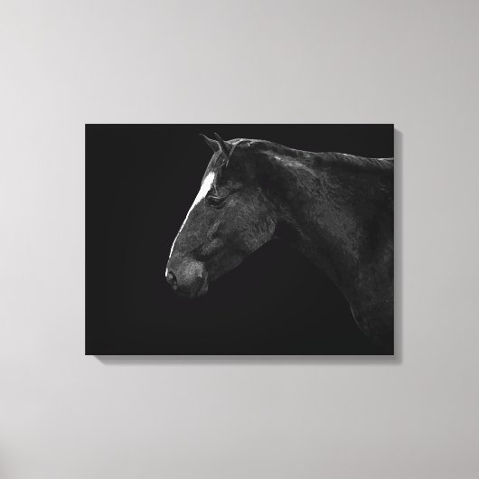 Paardenportret Canvas Afdruk (Voorkant)