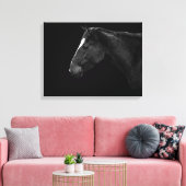 Paardenportret Canvas Afdruk (Insitu (Woonkamer))
