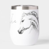 Paardenportret Dierentekening Ruiterkunst Naam (Achterkant)