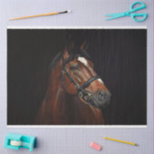 Paardenportret Ephemera Decoupage Vintage Tissuepapier (Craft)