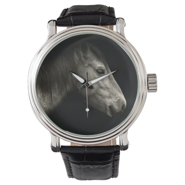 Paardenportret Horloge (Voorkant)