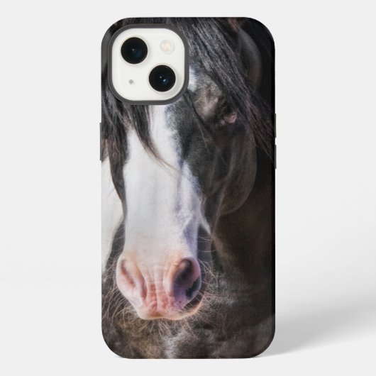 Paardenportret II iPhone Hoesje (Achterkant)
