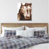 Paardenportret III Canvas Afdruk (Insitu (Slaapkamer))