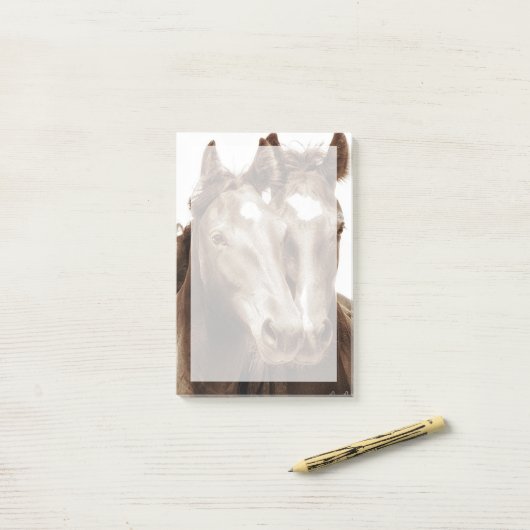Paardenportret III Post-it® Notes (Op bureau)