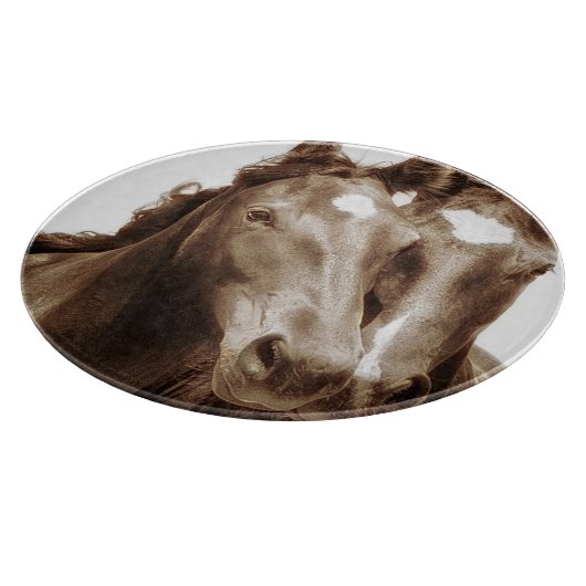 Paardenportret III Snijplank (Hoek)