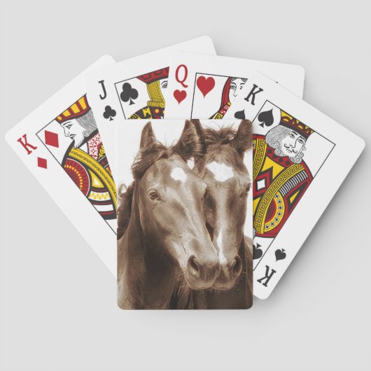 Paardenportret III Speelkaarten (Achterkant)